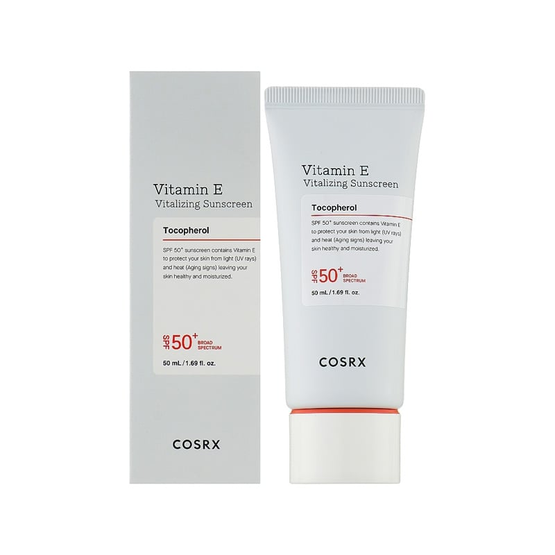 COSRX Vitamin E Tocopherol Vitalizing Sunscreen 50ml - SPF50+•