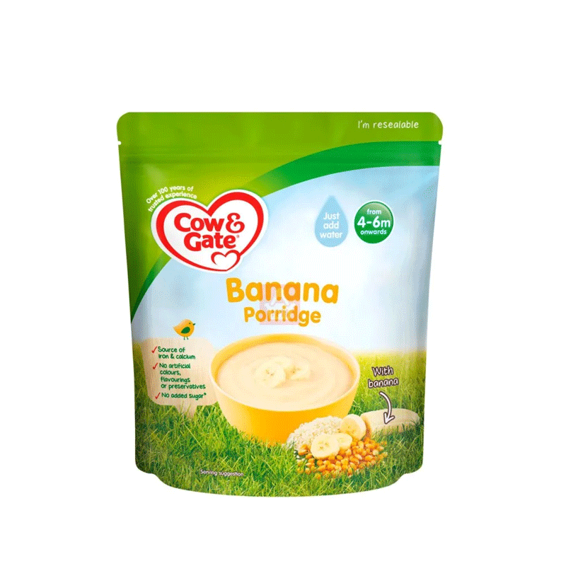 Cow & Gate Banana Porridge (From 4 to 6 Months) 125g•