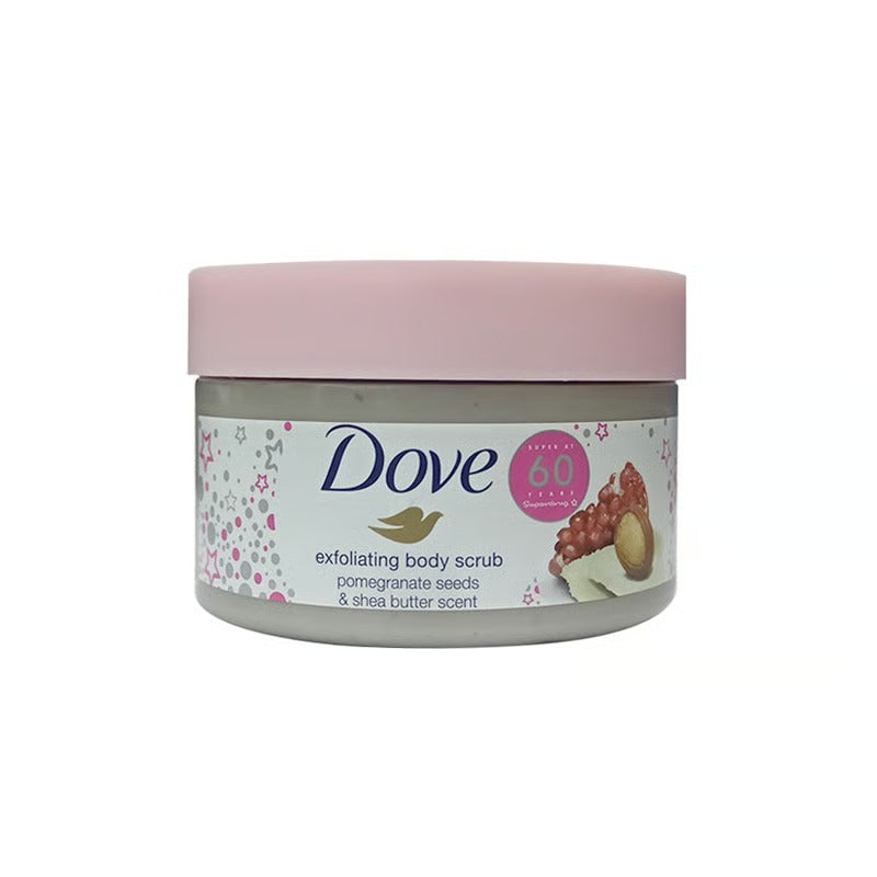 Dove Exfoliating Pomegranate Seeds & Shea Butter Scent Body Scrub 225ml •