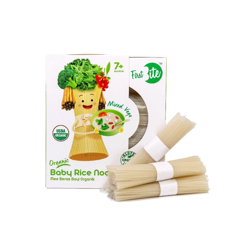 First Bite Mixed Vege Organic Baby Rice Noodle (7+months) 180g•
