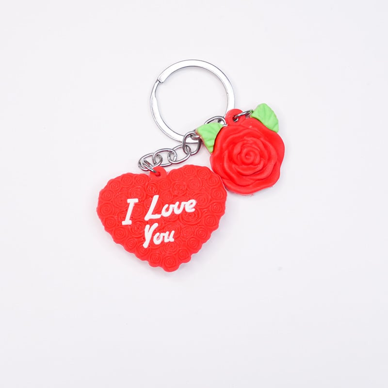 Flower & Heart Shape Key Chain