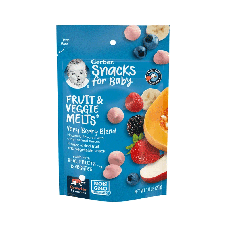Gerber Fruit & Veggie Melts Truly Tropical Melts (8+ Months) 28g•