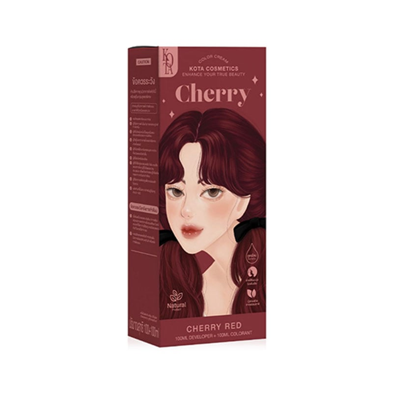 Kota Cherry Hair Color 100ml - Cherry Red •
