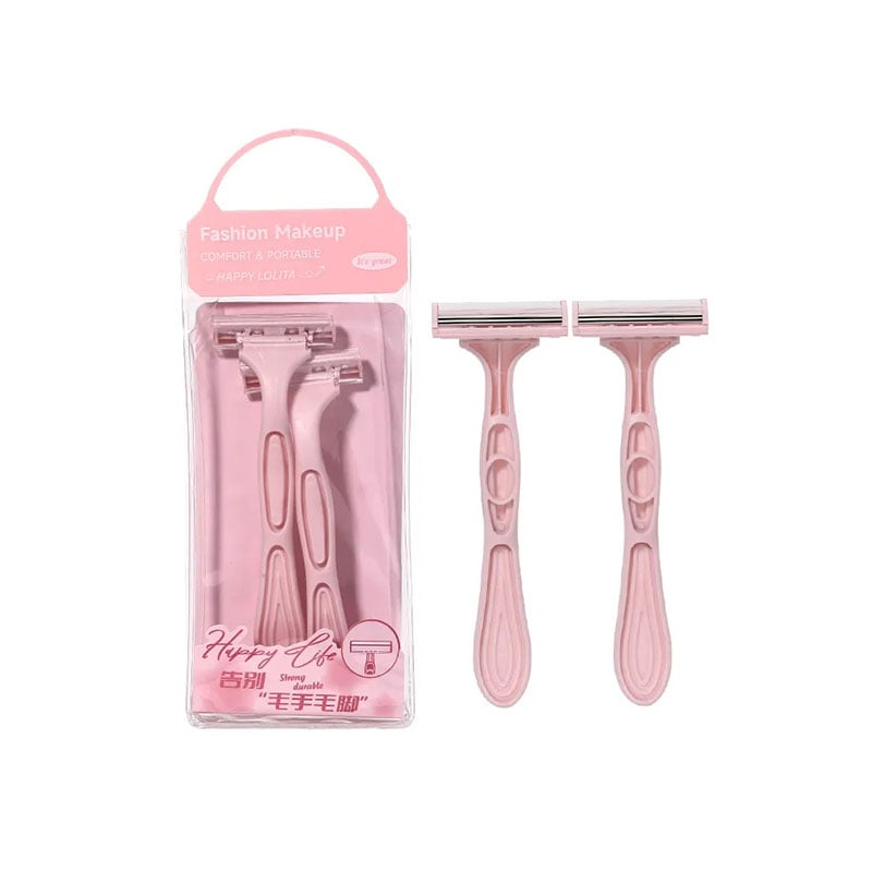 LMLTOP Fashion Makeup Comfort & Portable Razor 2pc - Pink