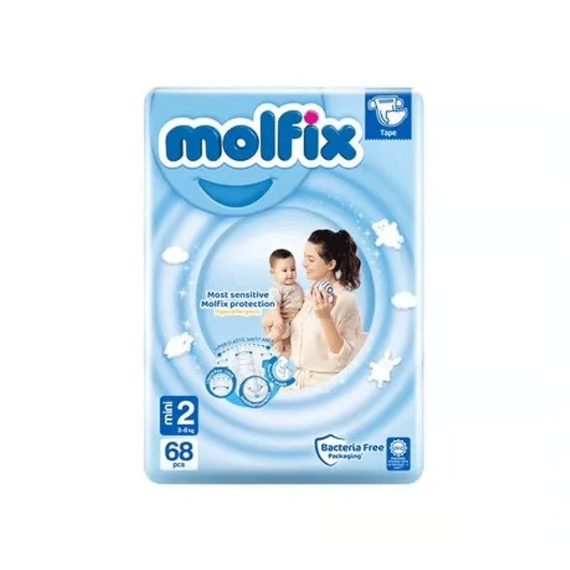 Molfix Size - 2 (Belt System) (3-6kg) 68pcs•