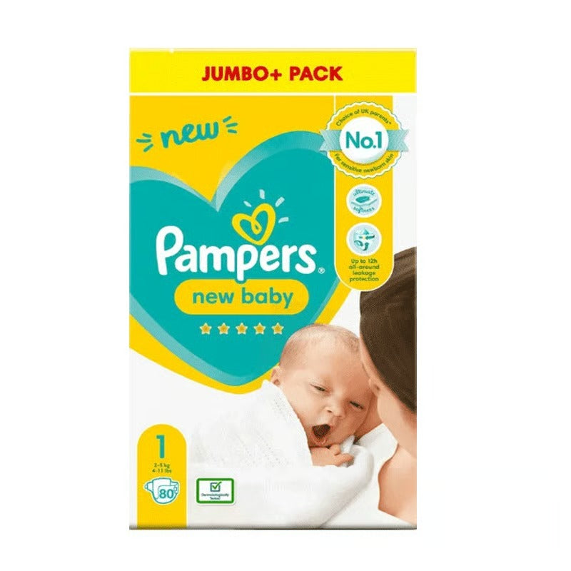 Pampers New Baby Size 1 (2-5KG) 80pcs•