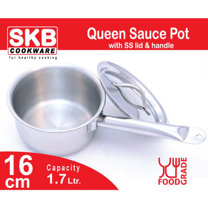 SKB Queen Sauce Pot with SS Lid & Handle - 16cm
