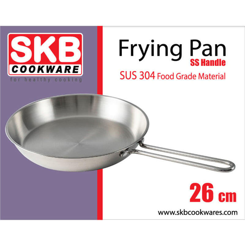 SKB Special Frying Pan With SS Handle - 26cm