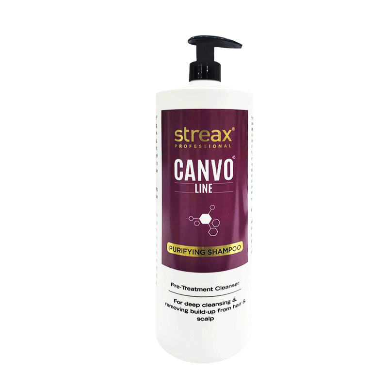 Streax Canvo Line Purifying Shampoo For Deep Cleansing & Removing Build Up From Hair & Scalp 1.5L