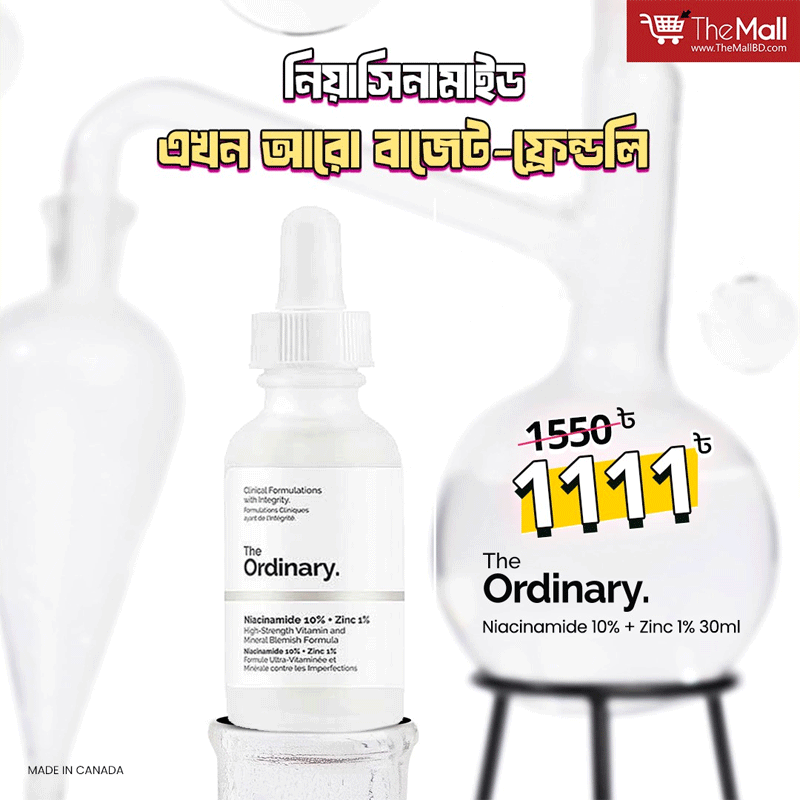 The Ordinary Niacinamide 10% + Zinc 1% 30ml•