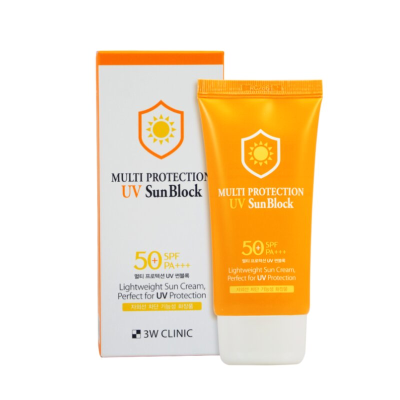 3W Clinic Multi Protection UV Sun Block 70ml - SPF 50+ PA+++ .