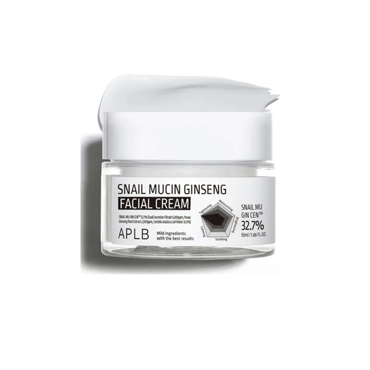 APLB Snail Mucin Ginseng Facial Cream 55ml •
