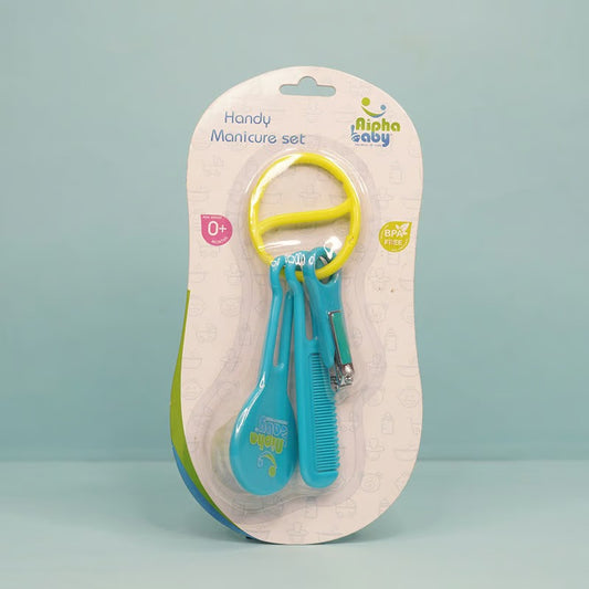 Alpha Baby Handy Manicure Set - Light Sea Green