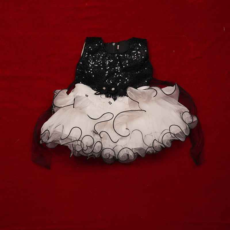 Baby Party Dress (0 - 12 Months) - TMEC-02 White