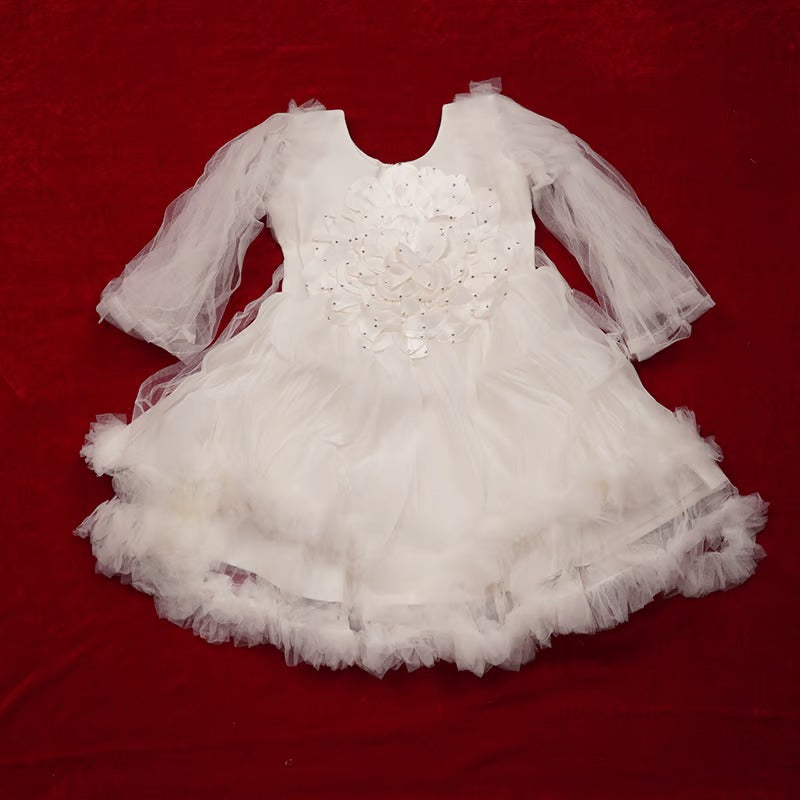 Baby Party Dress (2.5 - 5 Years) - TMEC-05 White