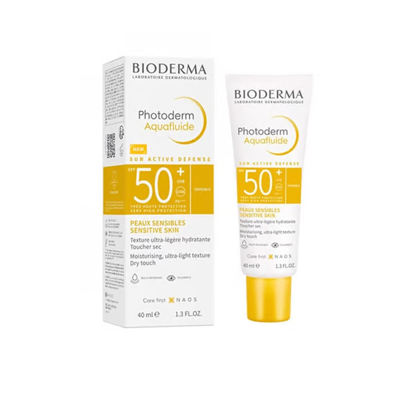 Bioderma Photoderm Aquafluide SPF 50+ For Sensitive Skin 40ml - Invisible •