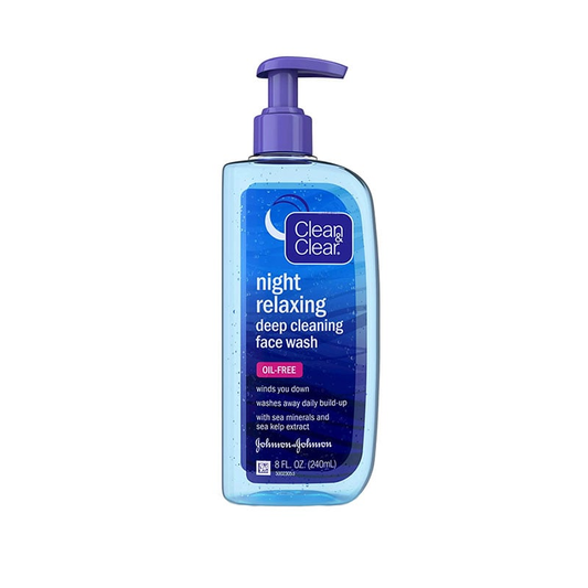 Clean & Clear Night Relaxing Deep Cleansing Face Wash 240ml•