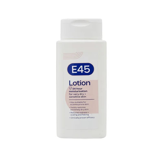 E45 24 hour Moisturisation Lotion for Very Dry + Sensitive Skin 200ml•
