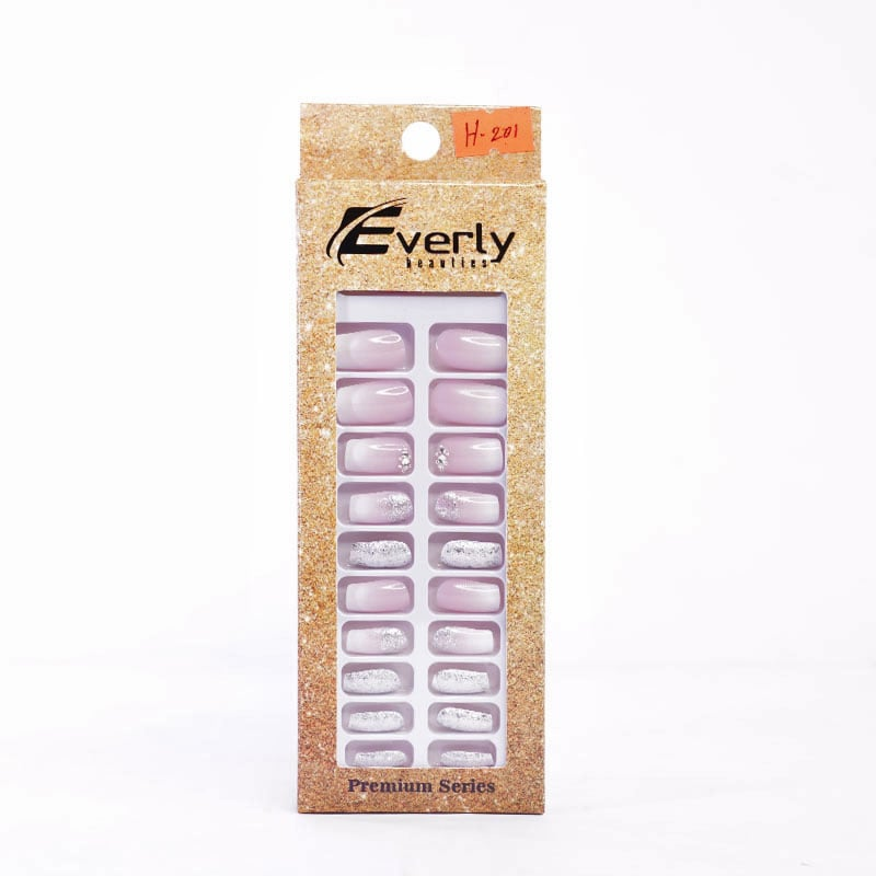 Everly Natural Fake Nails 24pcs - H201