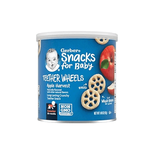 Gerber Teether Wheels Apple Harvest (8+ Months) 42g•