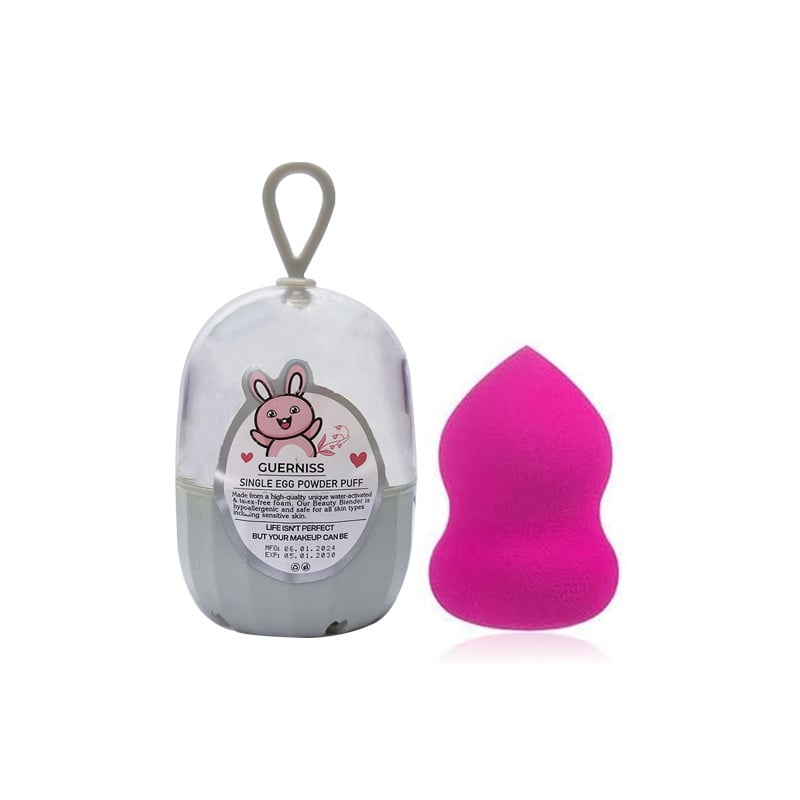 Guerniss Single Egg Powder Puff Pear - Deep Pink