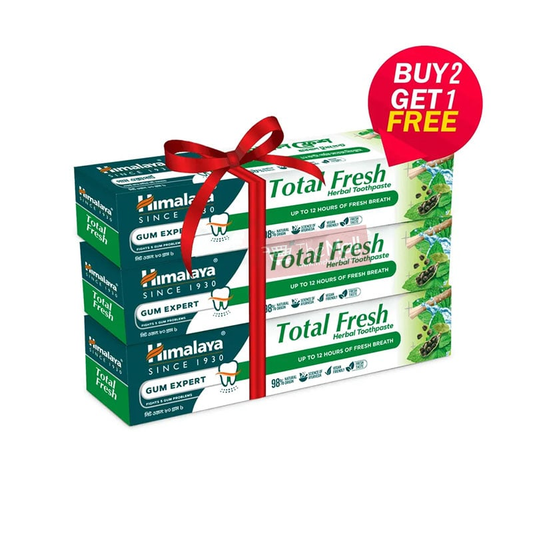 Himalaya Gum Expert Total Fresh Herbal Toothpaste 80g (Buy 2 Get 1 Free)