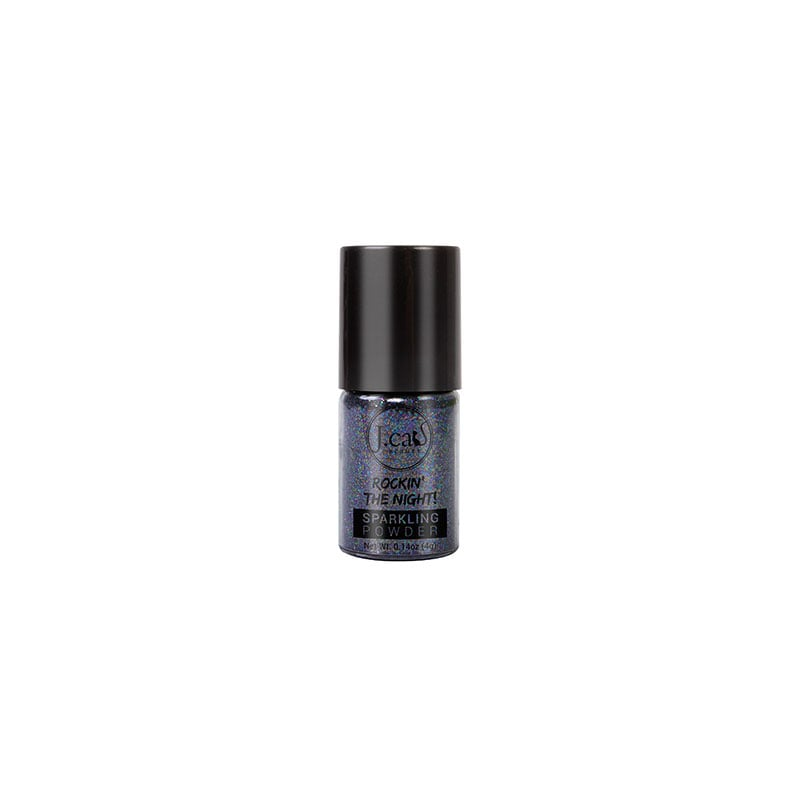 J. Cats Beauty Rockin The Night Sparkling Powder Loose Glitter Eye Shadow - Sp210 Bondi Black