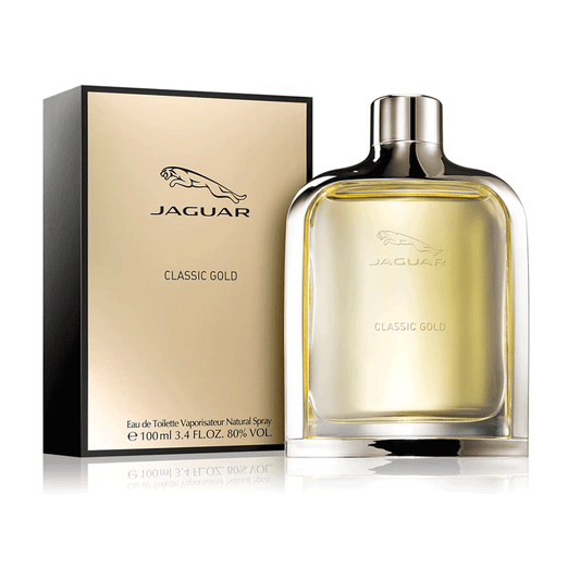 JAGUAR Classic Gold Eau De Toilette Vaporisateur Natural Spray 100ml •