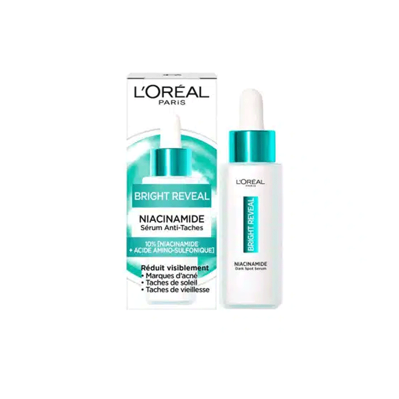 L'Oreal Paris Bright Reveal Niacinamide Anti Dark Spot Serum 30ml •