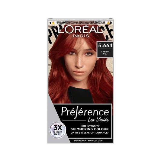 L'Oreal Paris Preference Les Vivid Permanent Haircolour - 5.664 Cherry Red•