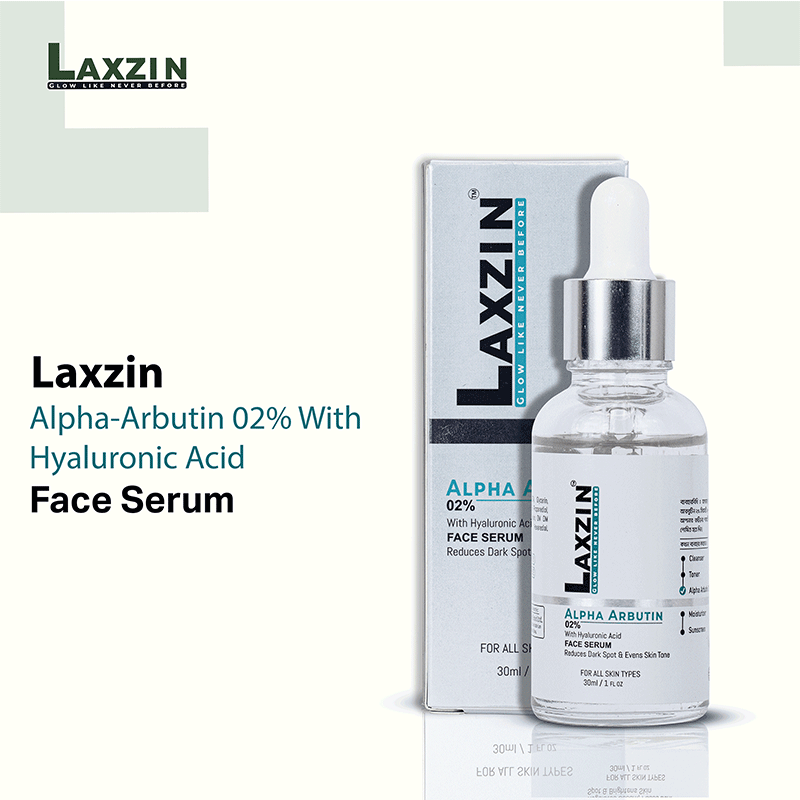 Laxzin Alpha Arbutin 02% With Hyaluronic Acid Serum 30ml