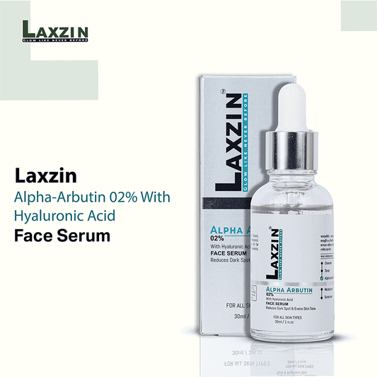 Laxzin Alpha Arbutin 02% With Hyaluronic Acid Serum 30ml