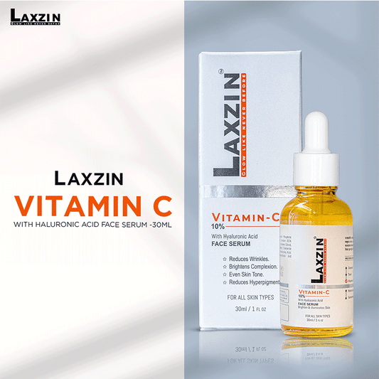 Laxzin Vitamin C 10% With Hyaluronic Acid Face Serum 30ml