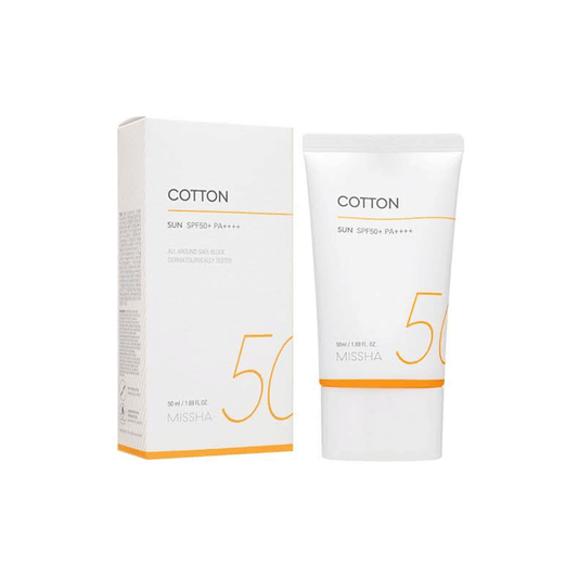 Missha All Around Safe Block Cotton Sun 50ml - SPF50+ Pa++++ •