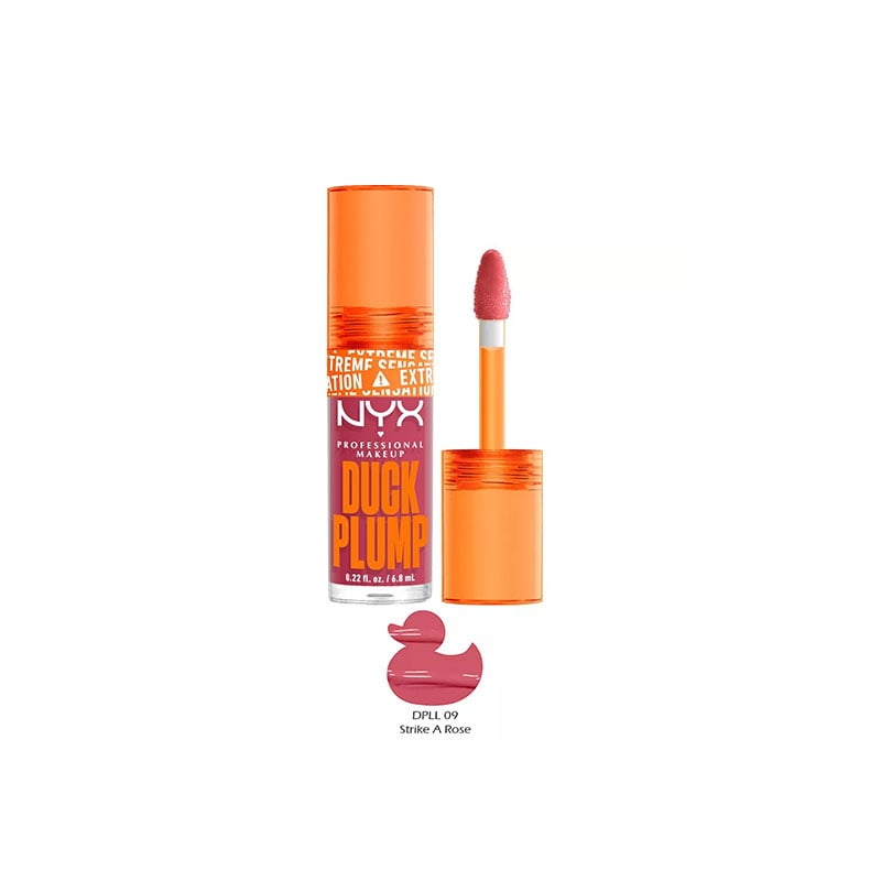 NYX Duck Plump Lip Gloss 7ml - 09 Strike A Rose