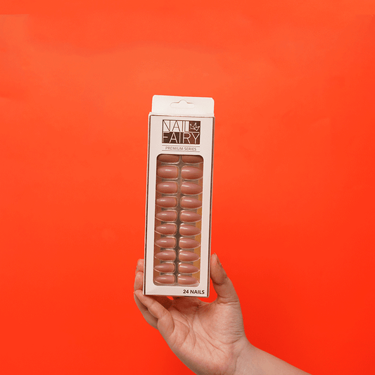Nail Fairy Premium Series 24pcs Fake Nails - Deep Nude Pink