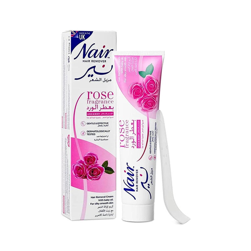 Nair Rose Fragrance Hair Removal Cream 110g •