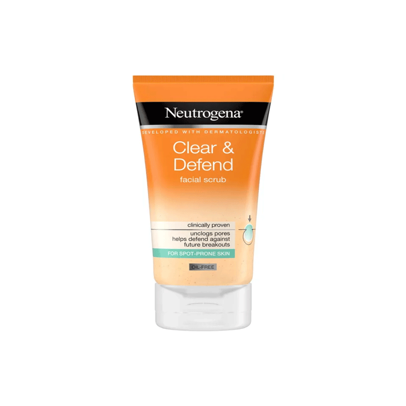 Neutrogena Clear & Defend Facial Scrub 150ml •