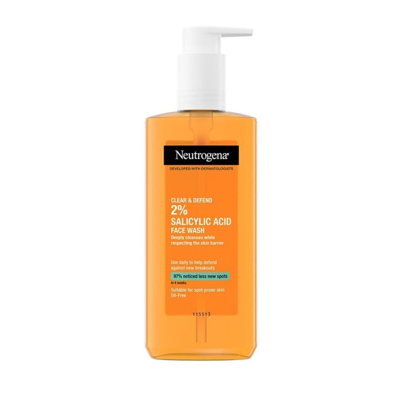 Neutrogena Clear & Defend 2% Salicylic Acid Facial Wash 200ml•