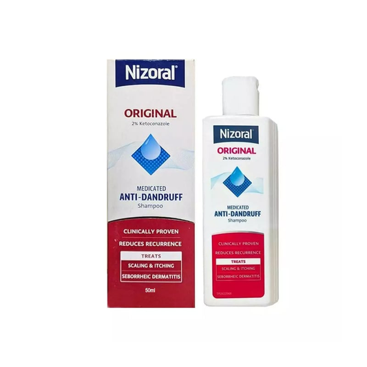 Nizoral Original 2% Ketoconazole Medicated Anti-Dandruff Shampoo 50ml •