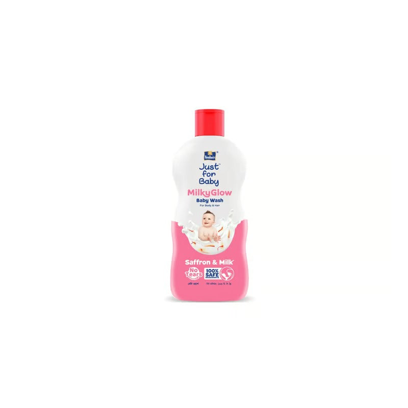 Parachute Milky Glow Baby Wash for Body & Hair 100ml - Saffron & Milk