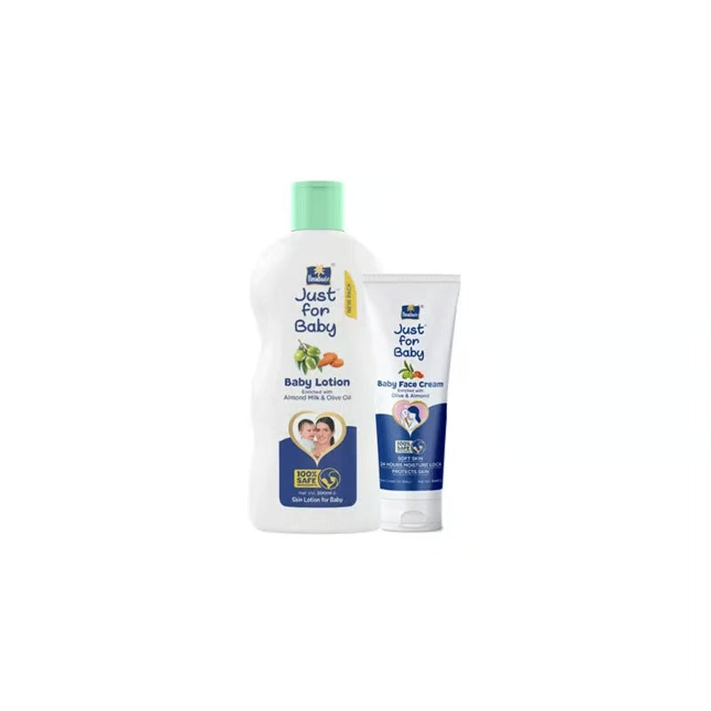 Parachute baby Lotion Enriched with Almond Milk & Olive Oil 200ml (Free Parachute Baby Cream Enriched with Olive & Almond 50ml)