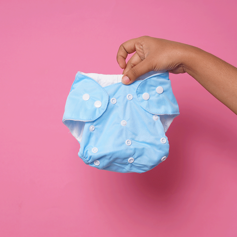 Qianqunui Adjustable Cloth Diaper Covers - Sky Blue