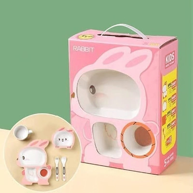 Rabbit Tableware 5pcs Set For Kids