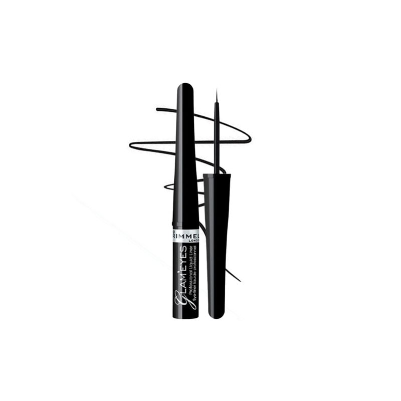 Rimmel Glam Eyes Professional Liquid Eyeliner 4ml - 001 Black Glamour