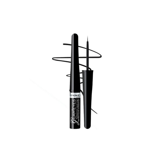 Rimmel Glam Eyes Professional Liquid Eyeliner 4ml - 001 Black Glamour
