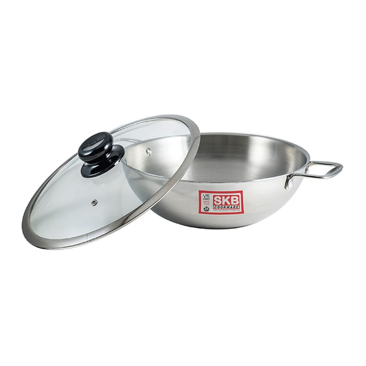 SKB 3 Layer Wok with Glass Lid - 20cm