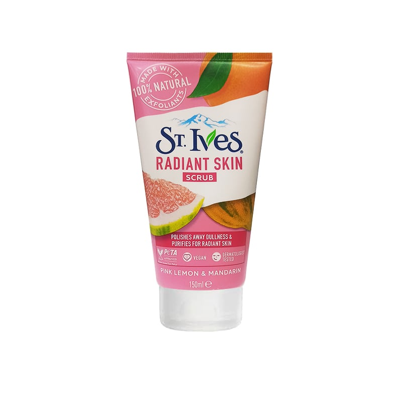 St. Ives Radiant Skin Pink Lemon & Mandarin Orange Scrub 150ml•