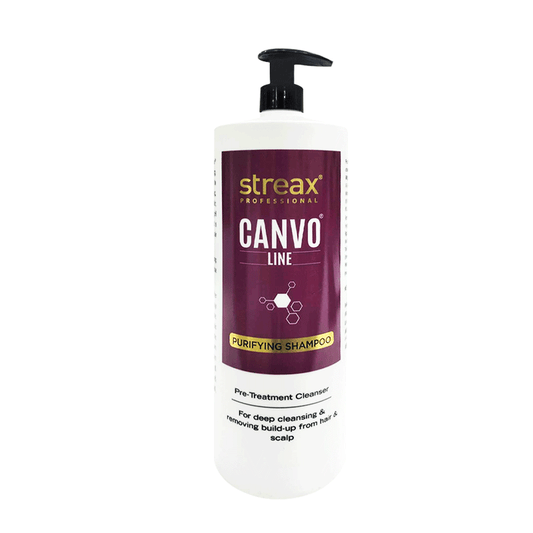 Streax Canvo Line Purifying Shampoo For Deep Cleansing & Removing Build Up From Hair & Scalp 1.5L