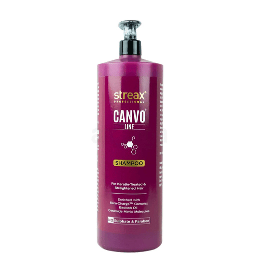 Streax Canvo Line Shampoo For Keratin Treated & Straightened hair 1.5L